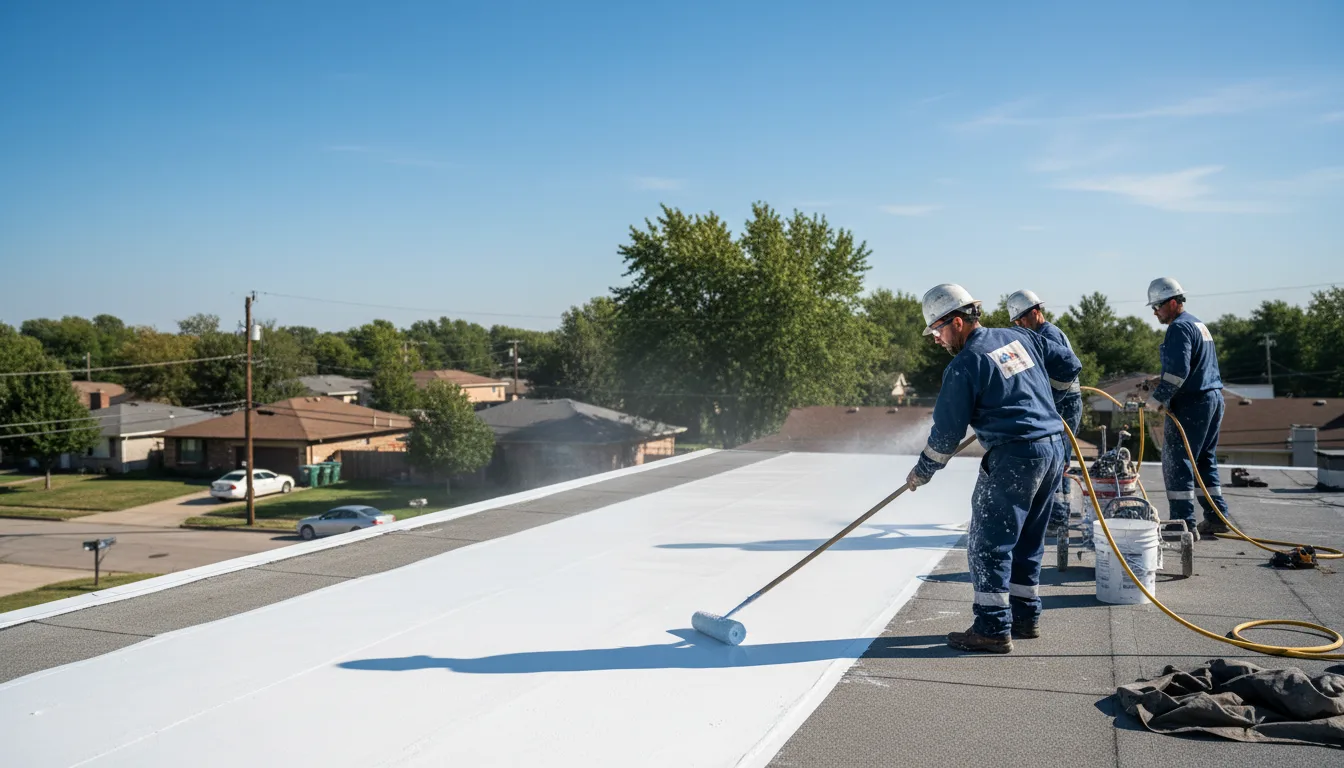 Commercial roof coating in Postville, IA near me